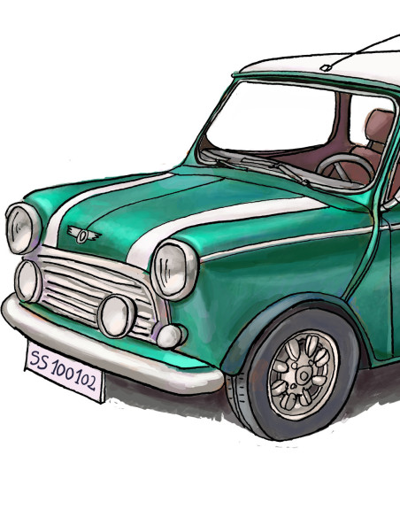 Illustration "Mini" by Roskow. A5 reproduction