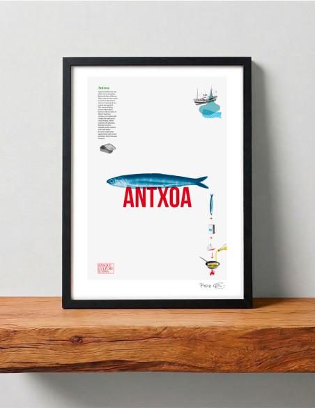 Collage "Antxoa" by Rosco - A4 and A3 reproductions