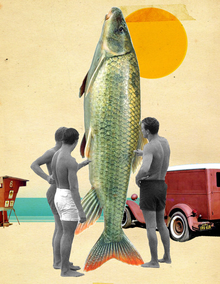 Collage "California" by Rosco - A4 and A3 reproductions