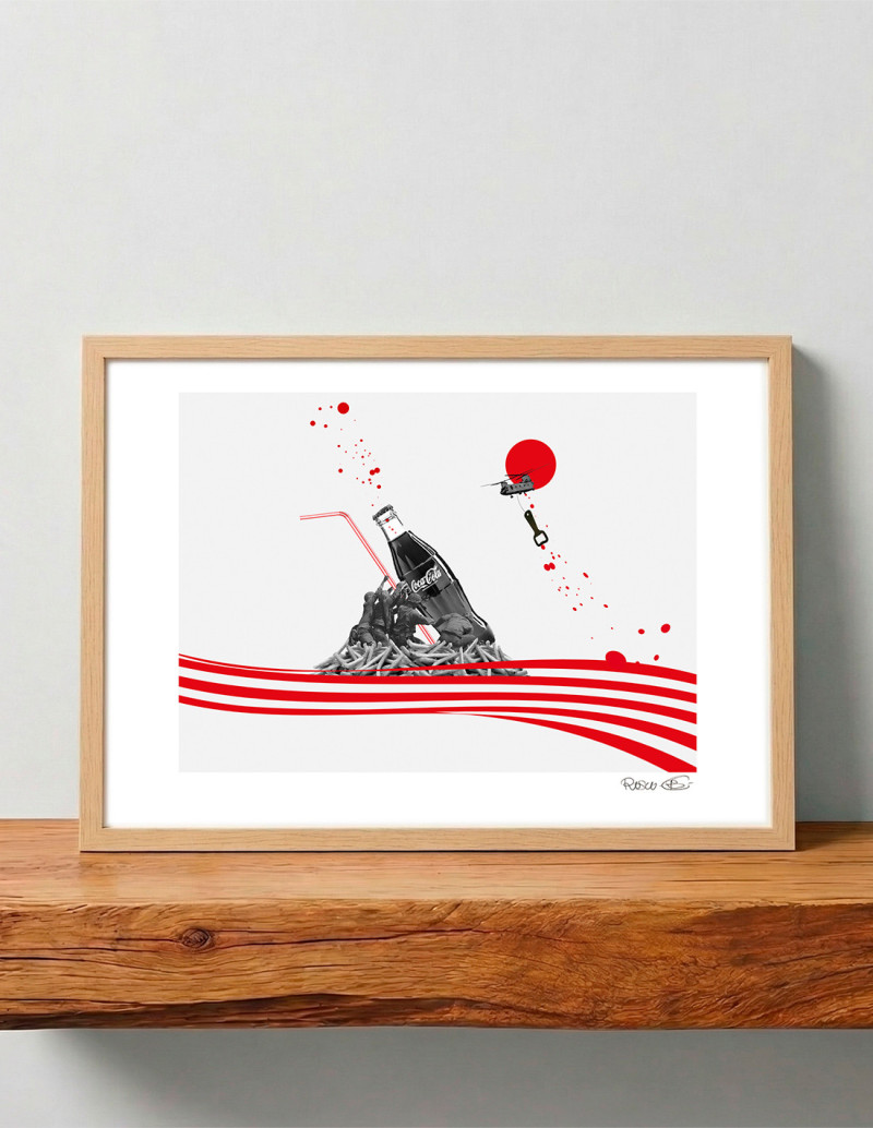 Collage "Coke" de Rosco - Reproducciones A4, A3...