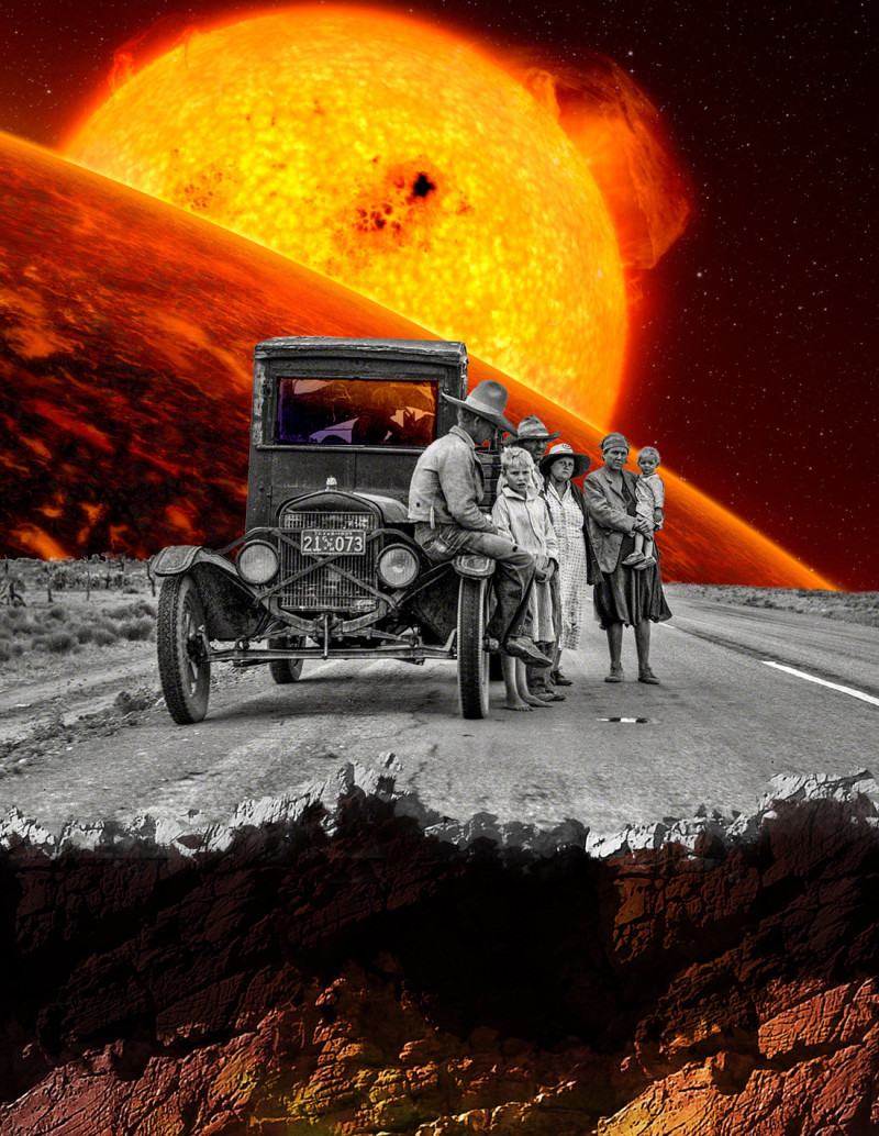 Collage "El Borde" de Rosco - Reproducciones A4...