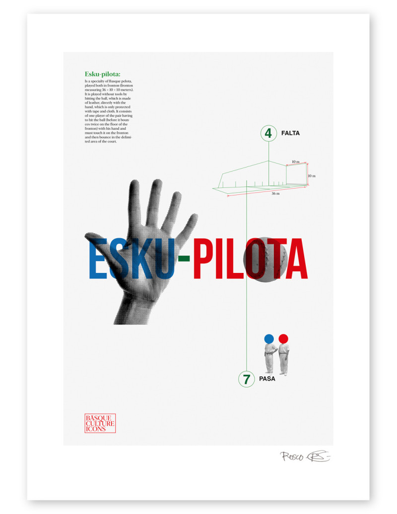 Collage "Esku pilota" by Rosco - A4 and A3...