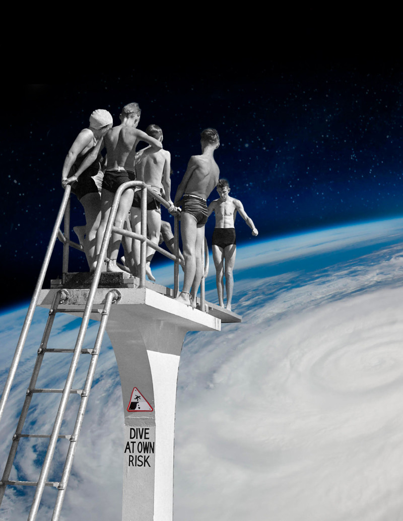 Collage "Group jump" by Rosco - A4 and A3...