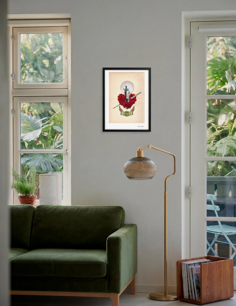 Collage "Heart" by Rosco - 21 x 30  A4 and A3...