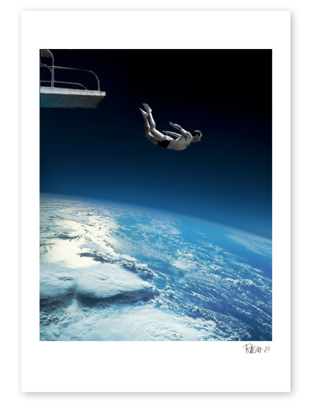Collage "Jump" by Rosco -  A4, A3 and A2 reproductions