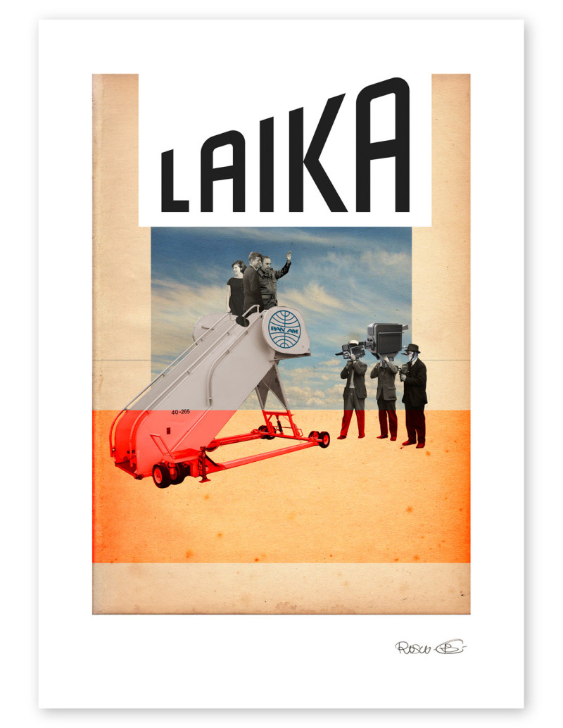 Collage "Laika" by Rosco - A4 and A3 reproductions
