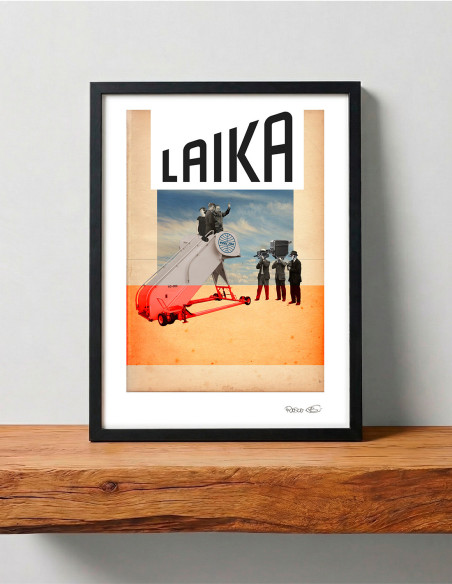 Collage "Laika" by Rosco - A4 and A3 reproductions