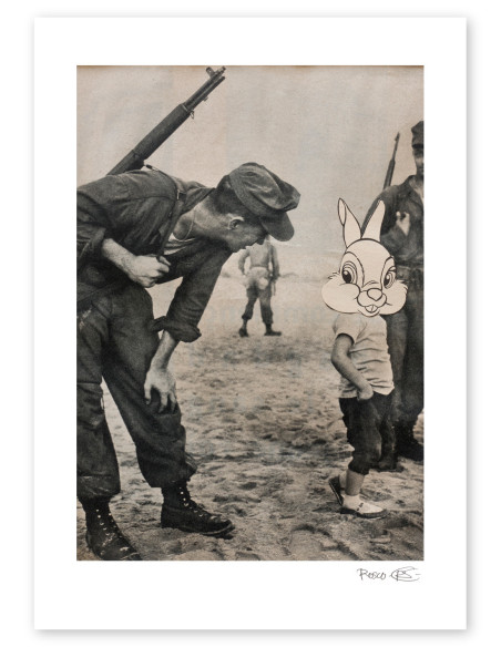 Collage "Rabbit boy Disney" by Rosco - A4 and A3 reproductions