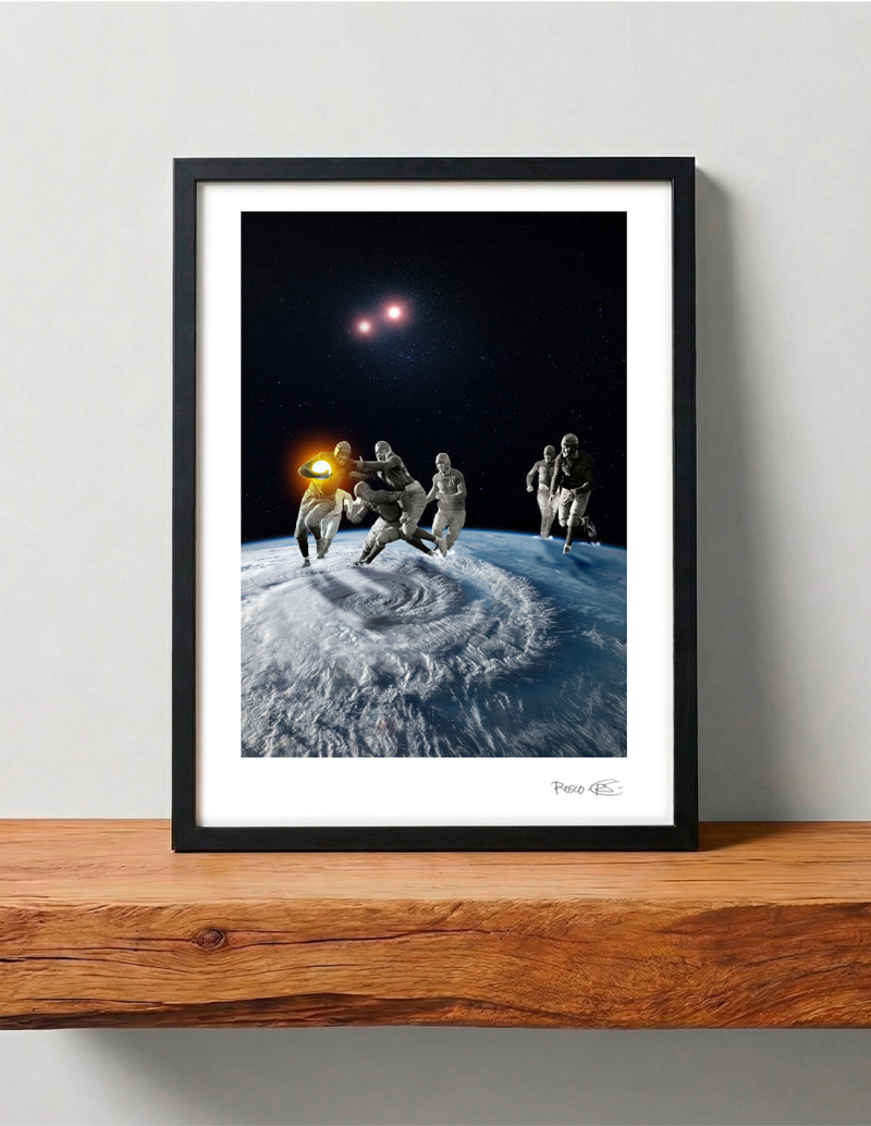 Collage "Rugby planetario" de Rosco -...