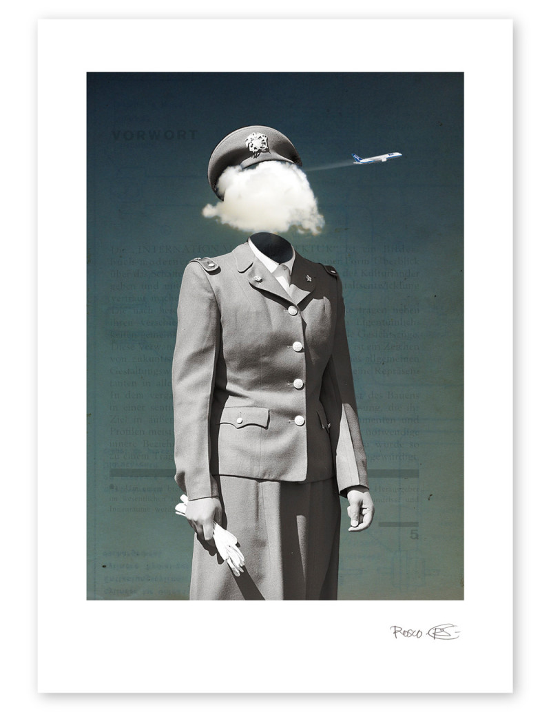 Collage "Smoke" by Rosco - A4 and A3 reproductions