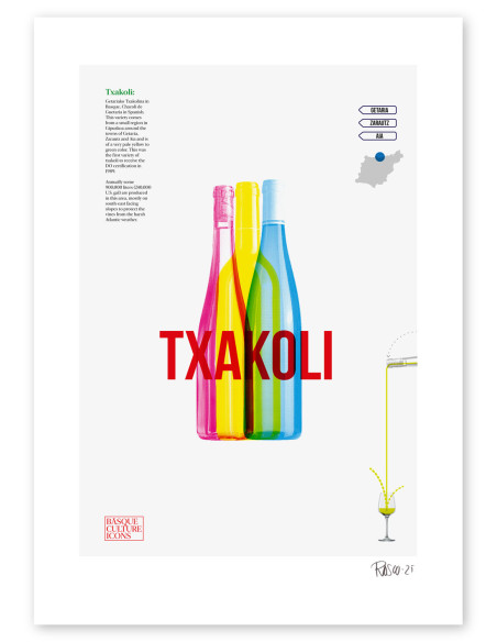 Collage "Txakoli" by Rosco - A4 and A3 reproductions