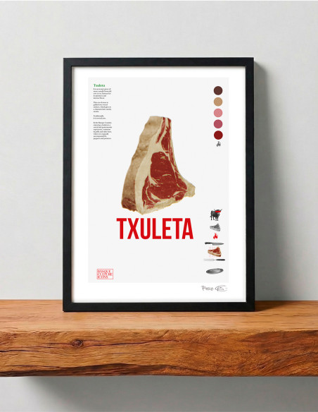 Collage "Txuleta" de Rosco - Reproducciones A4 y A3