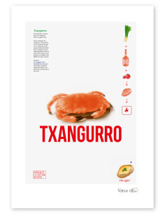 Collage "Txangurro" de Rosco - Reproducciones A4 y A3