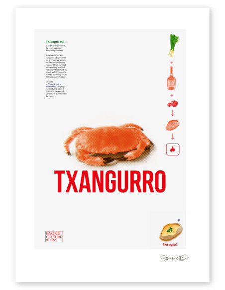 Collage "Txangurro" by Rosco - A4 and A3 reproductions
