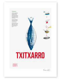 Collage "Txitxarro" by Rosco - A4 and A3 reproductions