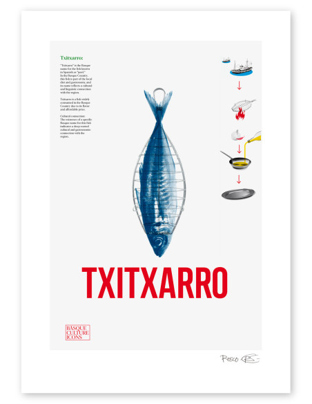 Collage "Txitxarro" by Rosco - A4 and A3 reproductions