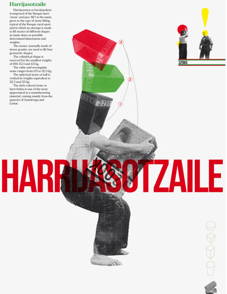 Collage "Harrijasotsaile" de Rosco - Reproducciones A4 y A3