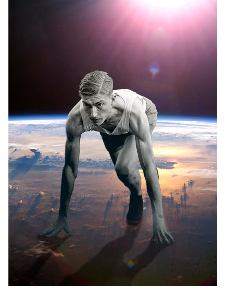 Collage "Corredor espacial" de Rosco - Reproducciones A4 y A3