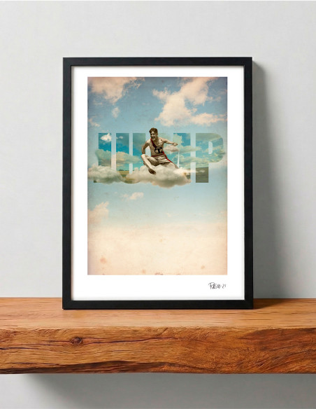 Collage "Jump 2" by Rosco - A4 and A3 reproductions