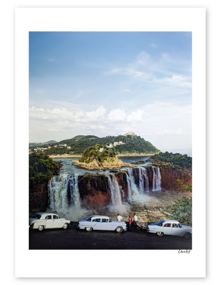Collage "El mirador de las cataratas" by Lance. A4, A3 reproductions