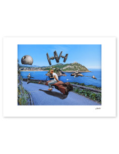 Collage "Las vacaciones de Steve" by Lance. A4, A3...