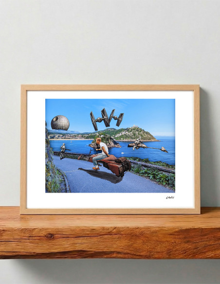 Collage "Las vacaciones de Steve" by Lance. A4, A3 reproductions