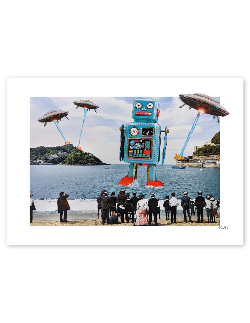 Collage "The invaders" by Lance. A4, A3...