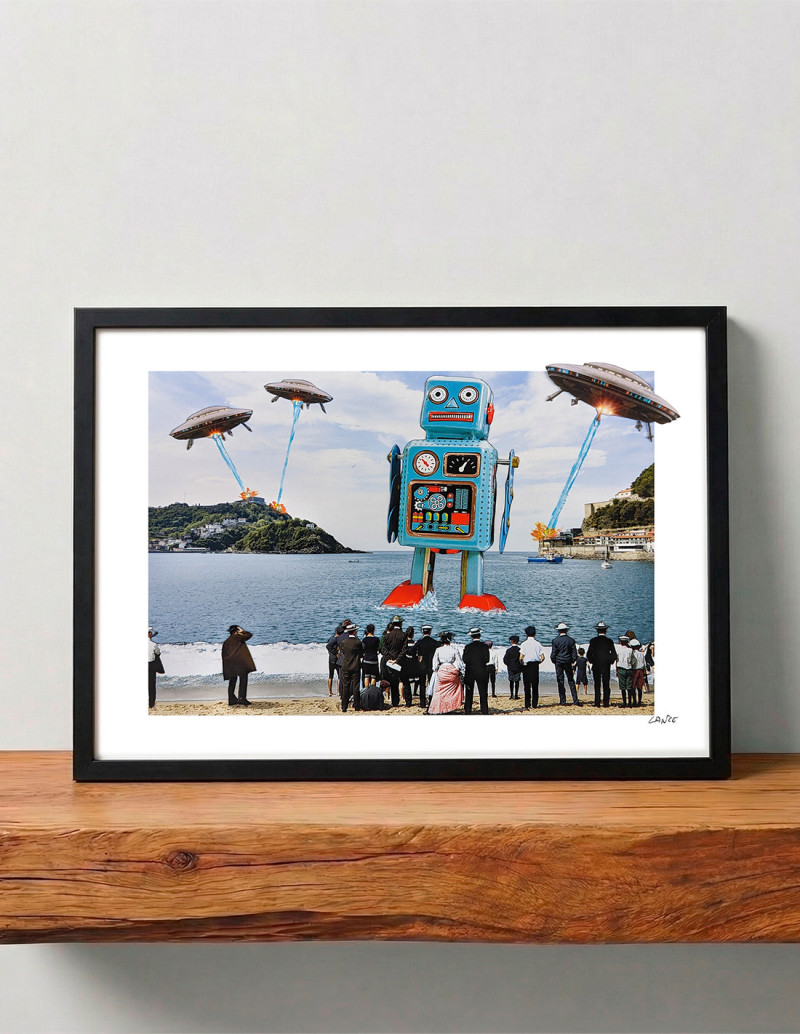 Collage "The invaders" by Lance. A4, A3...