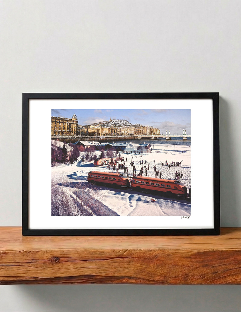 "La estación" collage by Lance. A4, A3...