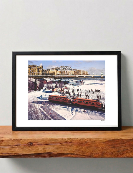 "La estación" collage by Lance. A4, A3 reproductions