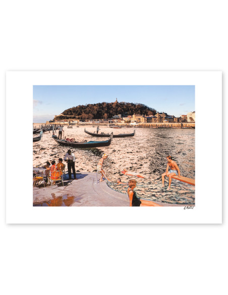 Collage "Donosti venecianal" by Lance. A4, A3 and A2 reproductions