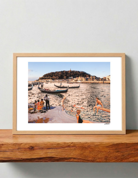 Collage "Donosti venecianal" by Lance. A4, A3 and A2 reproductions