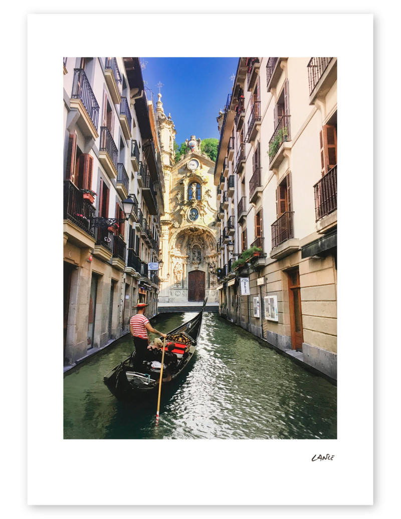 "La pequeña Venecia" collage by Lance. A4, A3...