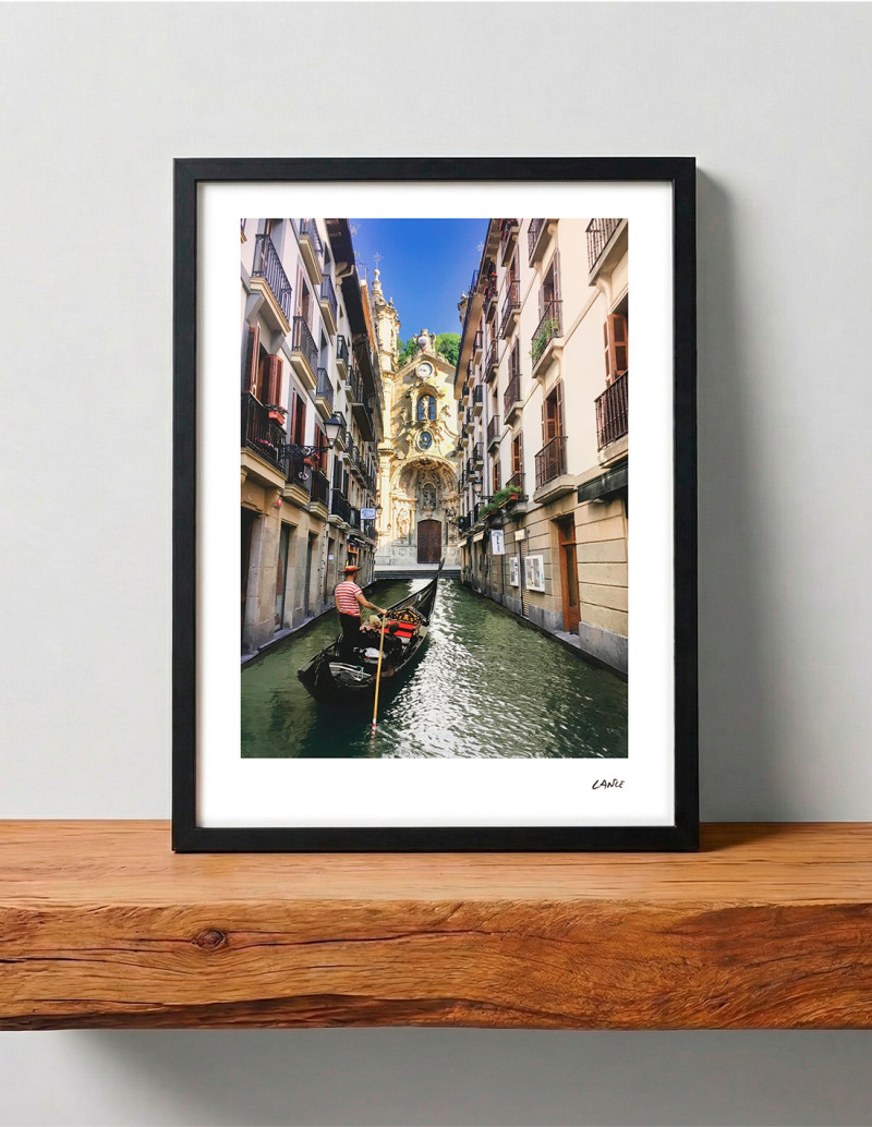 "La pequeña Venecia" collage by Lance. A4, A3...
