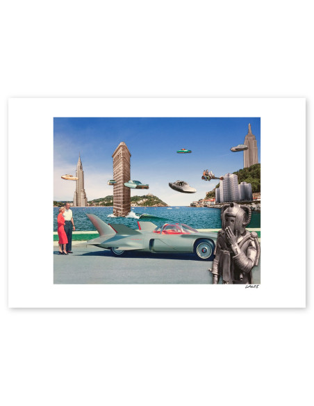 Collage "2021 futuro paralelo" by Lance. A4, A3 reproductions