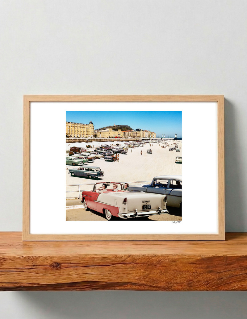 "The beach of the river" collage by Lance. A4,...