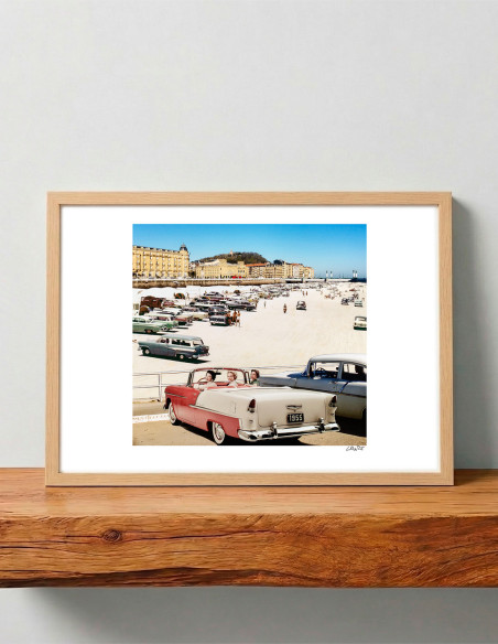 "The beach of the river" collage by Lance. A4, A3 reproductions