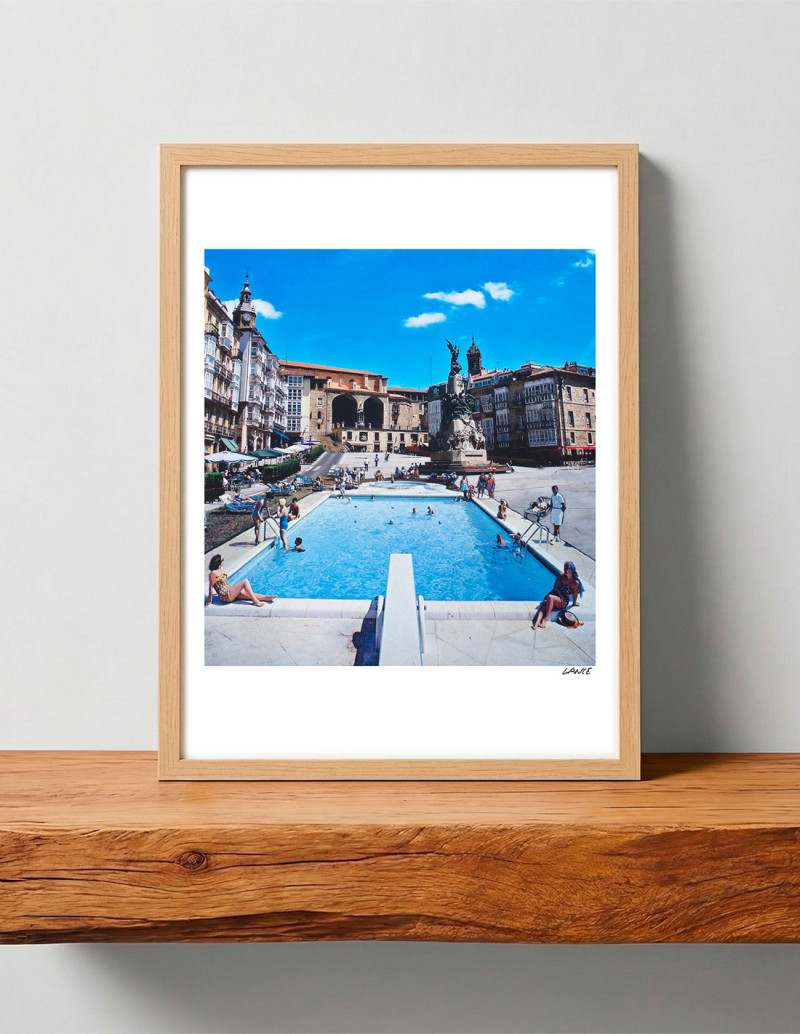 Collage "The pool" de Lance - Reproducciones A4...