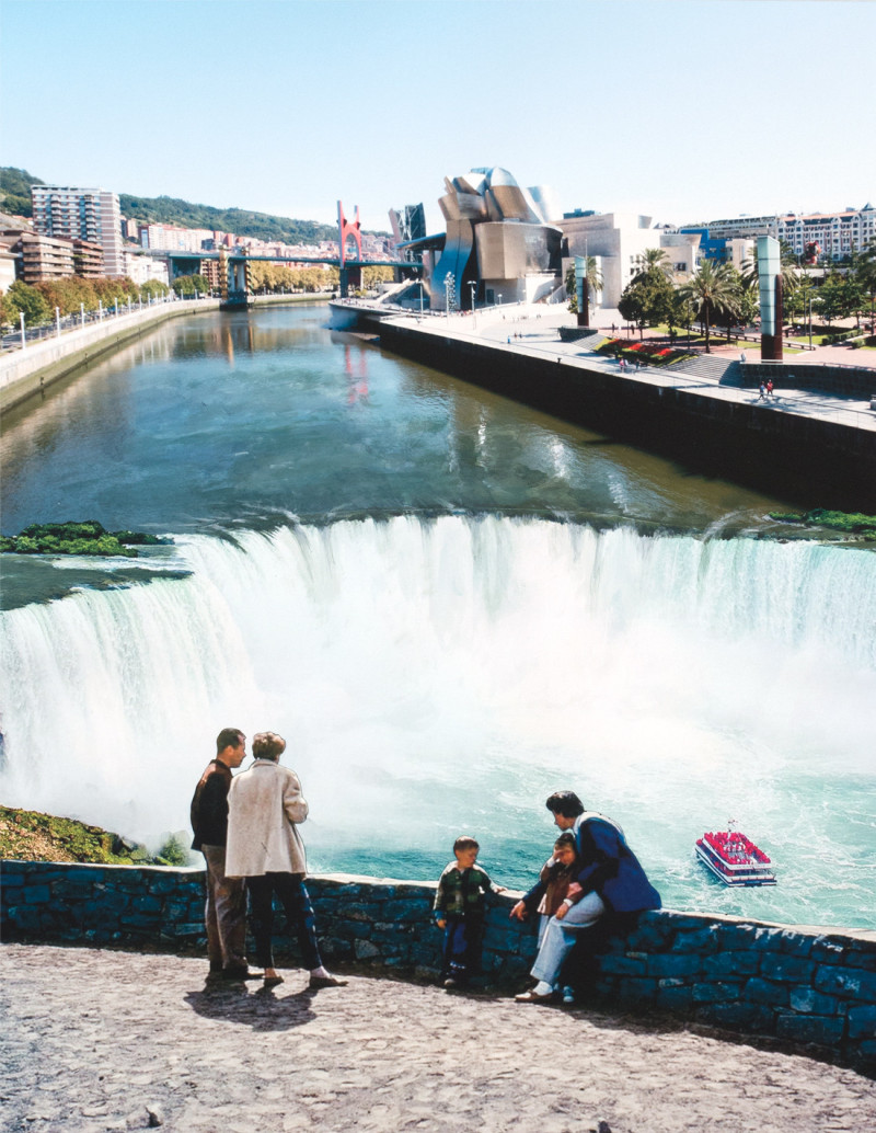 Collage "Bilbao Falls" by Lance. A4, A3...