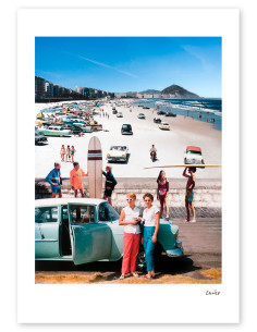 Collage "Beach Parking" by Lance. A4, A3 reproductions