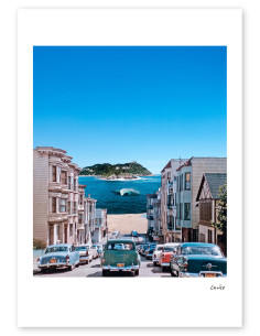 Collage "Sanse Francisco 2" by Lance. A4, A3 reproductions