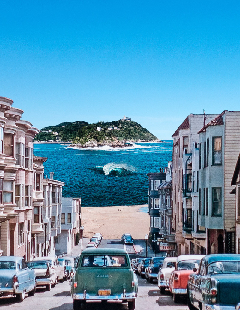 Collage "Sanse Francisco 2" by Lance. A4, A3...