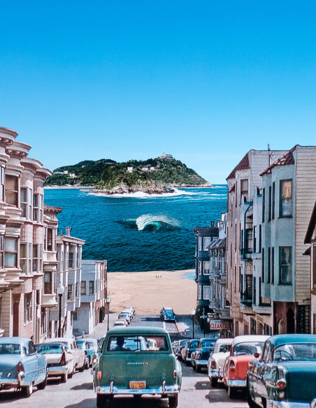 Collage "Sanse Francisco 2" by Lance. A4, A3 reproductions
