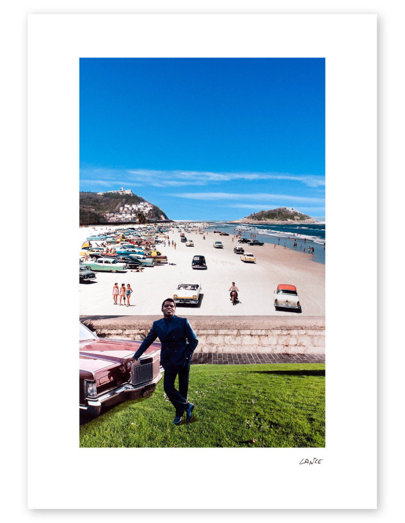 Collage "Beach Brown" by Lance. A4, A3...