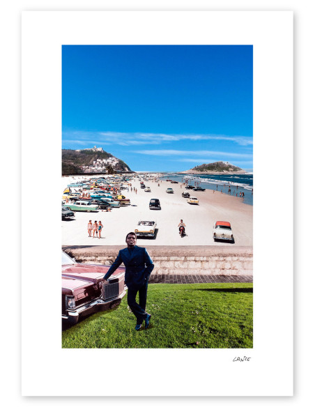 Collage "Beach Brown" de Lance - Reproducciones A4 y A3