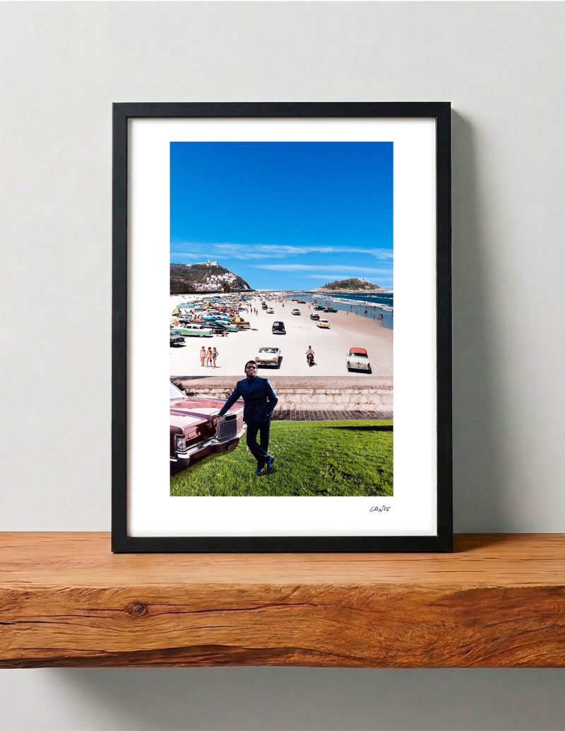 Collage "Beach Brown" by Lance. A4, A3...