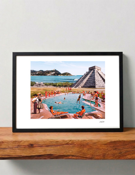 Collage "México Lindo" by Lance. A4, A3 reproductions