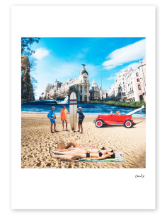 Collage "Madridfornia" by Lance. A4, A3 reproductions