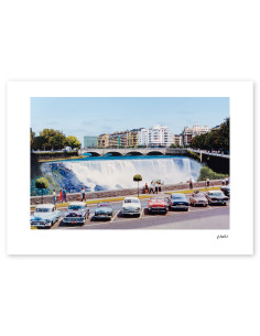 Collage "River Falls" by Lance. A4, A3 reproductions