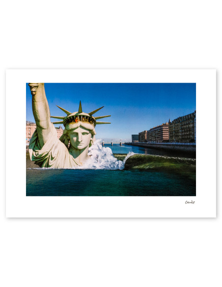 Collage "Urumea York"  by Lance - A4 Reproduction